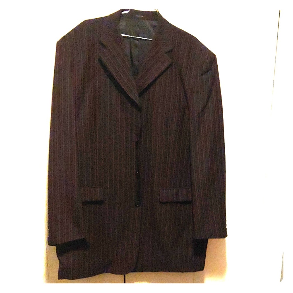Red Pinstripe Suit